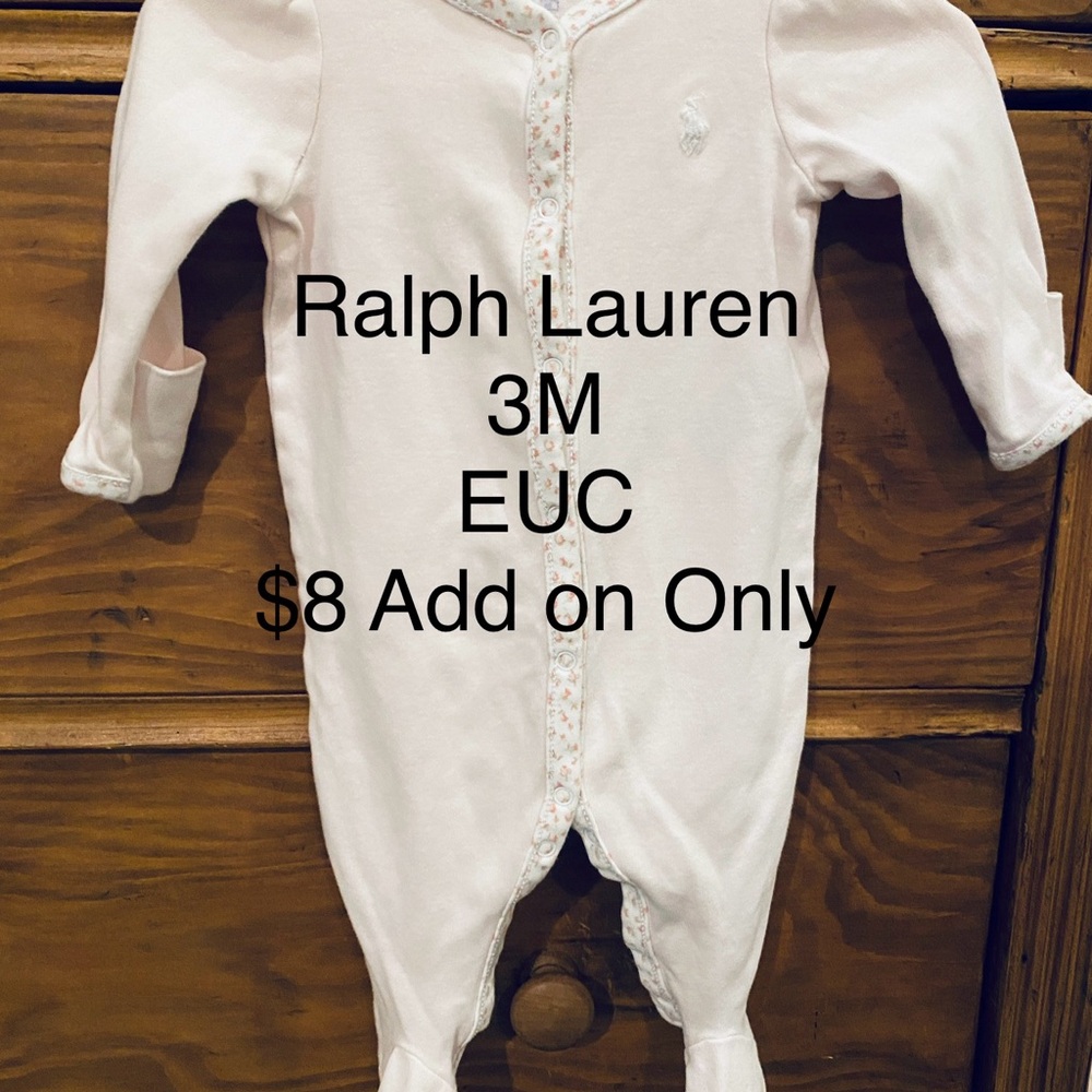 Ralph Lauren Pink Baby One Piece